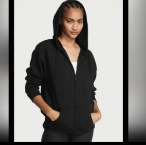 VS Black Full-Zip Hoodie